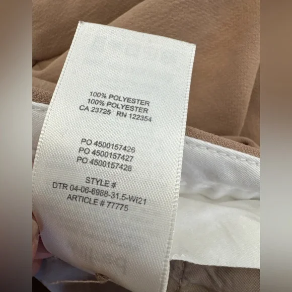 Wilfred Aritzia Women’s Tan Crepette Trousers Size 8 - Picture 6 of 8
